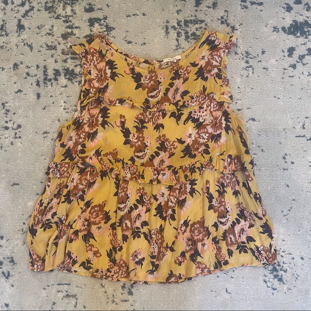 Pleione Ruffle Tank Top